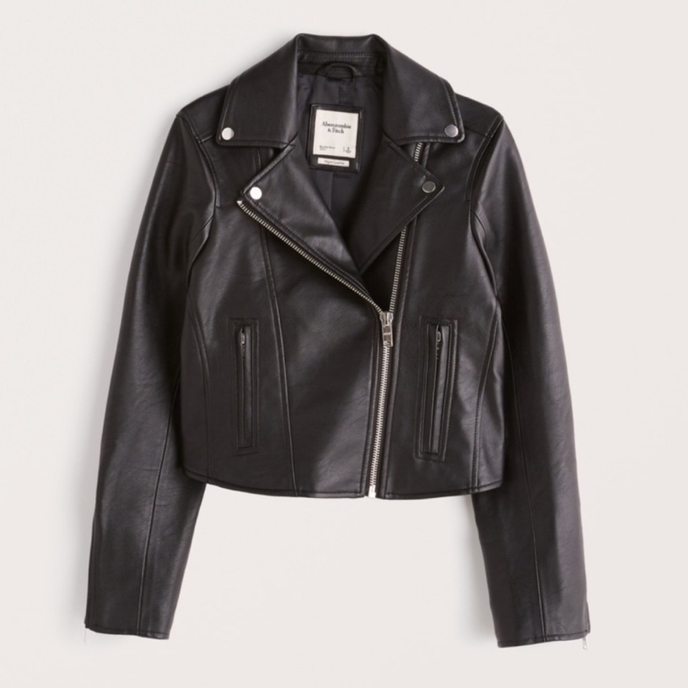 Abercrombie and Fitch Vegan Leather Biker Jacket